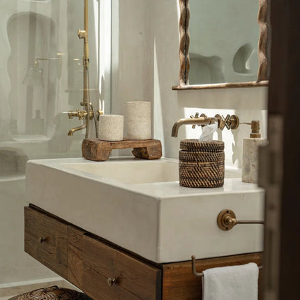 De Koloniale tissuebox - naturel bruin