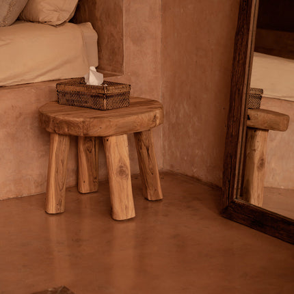 De Rotan Classic tissuebox - naturel bruin