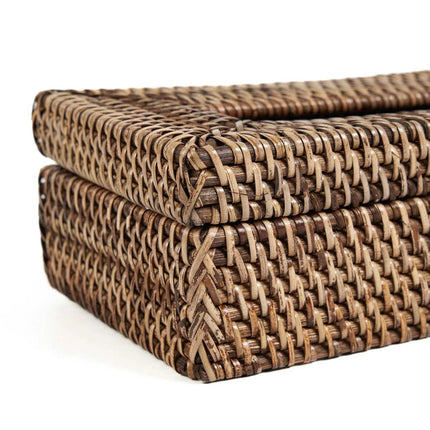 De Rotan Classic tissuebox - naturel bruin