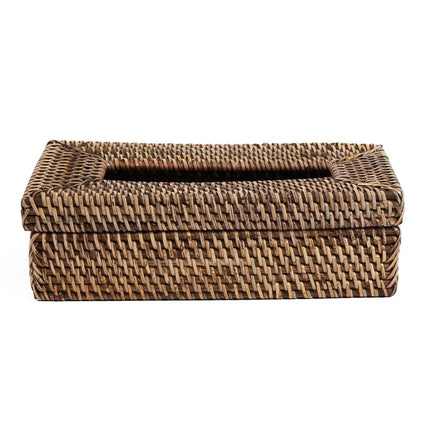 De Rotan Classic tissuebox - naturel bruin