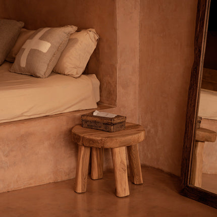 De Rotan Classic tissuebox - naturel bruin