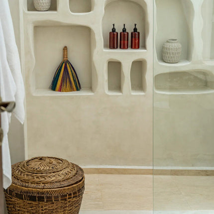 De koloniale opbergmand - naturel bruin - M