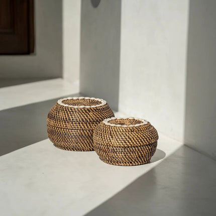 De Colonial Peek-a-Boo-mand - Natuurbruin - M