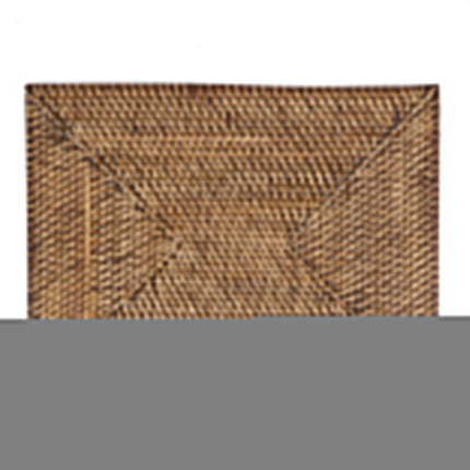 De koloniale rechthoekige placemat - naturel bruin