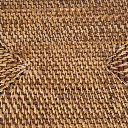 De koloniale rechthoekige placemat - naturel bruin