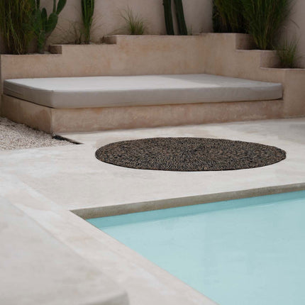 Het zeegrasvloerkleed - Natuurlijk zwart - 150