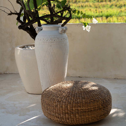 De Hyacint Poef - Naturel - M