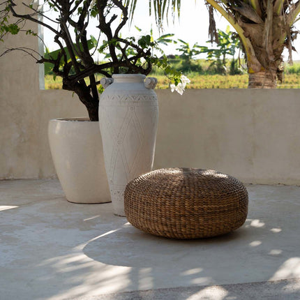 De Hyacint Poef - Naturel - M