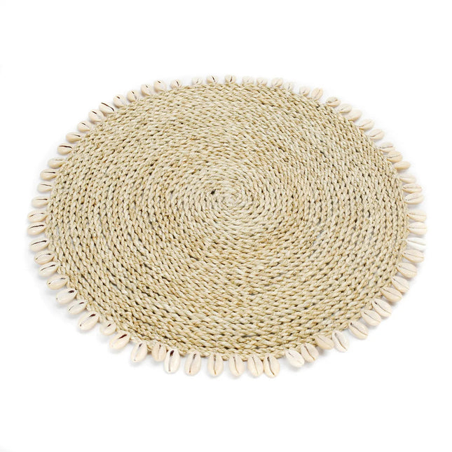 Zeegras schelp-placemat - naturel