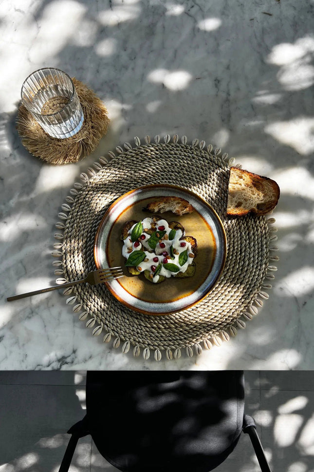 Zeegras schelp-placemat - naturel