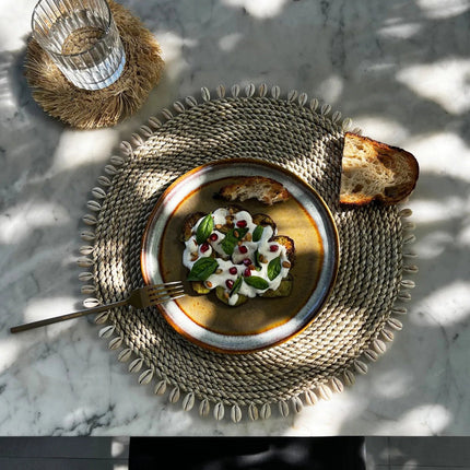 Zeegras schelp-placemat - naturel