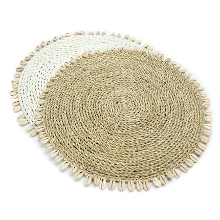 Zeegras schelp-placemat - naturel