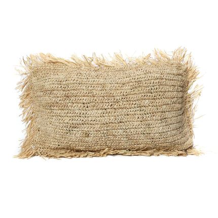 De Raffia Kussenhoes Rechthoekig - Naturel - 30x50