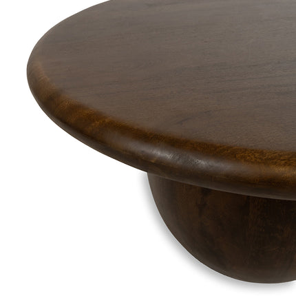 Salontafel Ø75, H40, mango walnoot