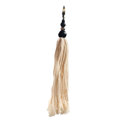 De Cotton Wood-sleutelhanger - natuurlijk zwart