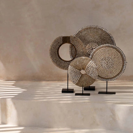 De schelp Réunion op standaard - naturel