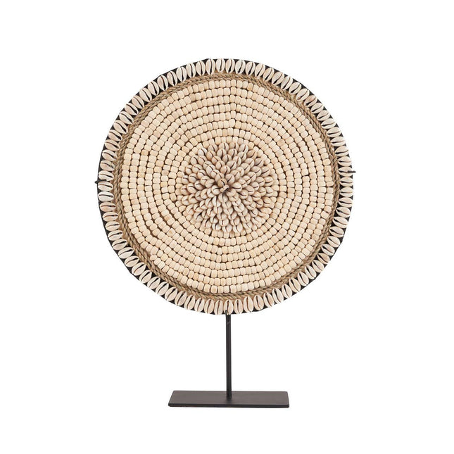 De Shell Martinique op standaard - natuurwit