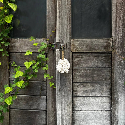 Kai schelpsleutelhanger - wit