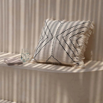 De Tribale Kussenhoes - Natuurlijk Zwart