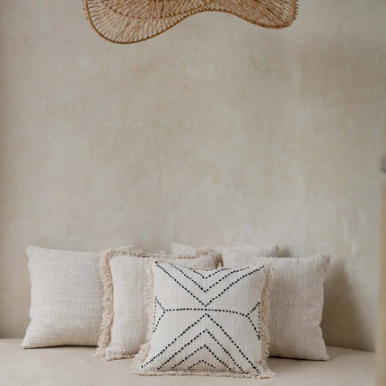 De Tribale Kussenhoes - Natuurlijk Zwart