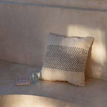 De Misty kussenhoes - Natuurlijk zwart