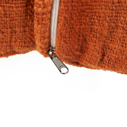 The Zillion Kiss kussenhoes - terracotta-wit