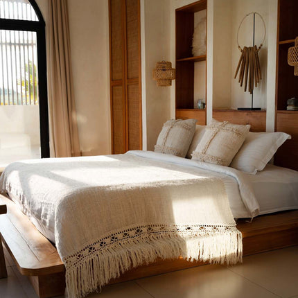 De Gypsy-bedsprei - naturel