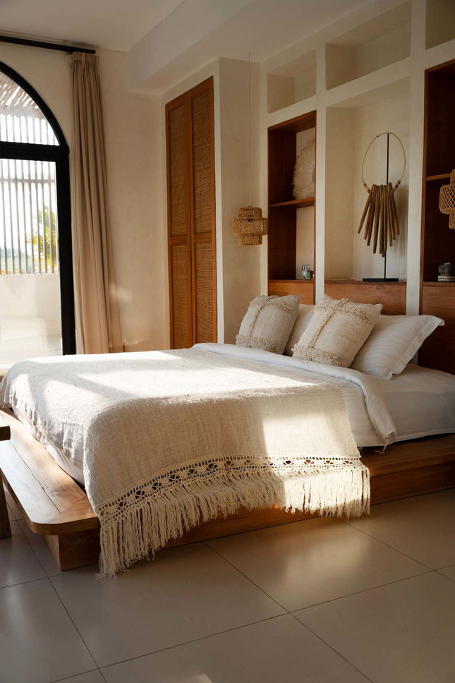 De Gypsy-bedsprei - naturel