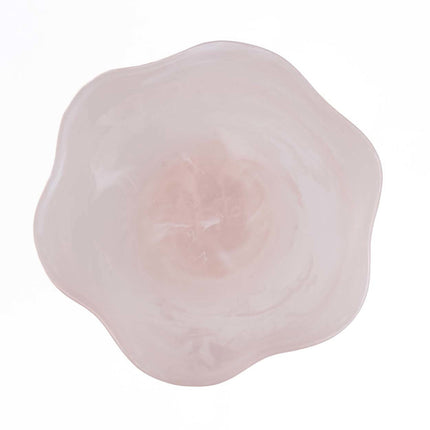 De organische fruithouder van hars - roze-wit