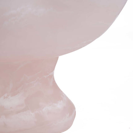 De organische fruithouder van hars - roze-wit