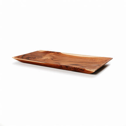 Het teakwortel sushibord - L