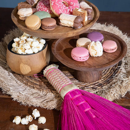 De Teakwortel Taartschotel - L