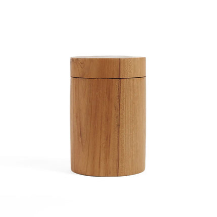 De teakhouten wortelvaas - M