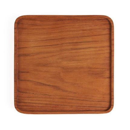 Teakhouten vierkant bord - naturel - S