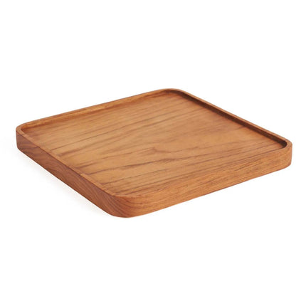 Teakhouten vierkant bord - naturel - S