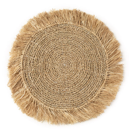 De zeegras-raffia placemat - naturel