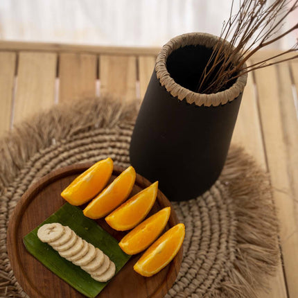 De zeegras-raffia placemat - naturel
