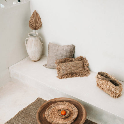 De zeegras-raffia placemat - naturel