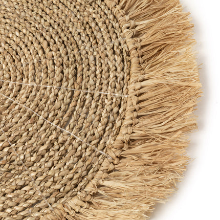 De zeegras-raffia placemat - naturel