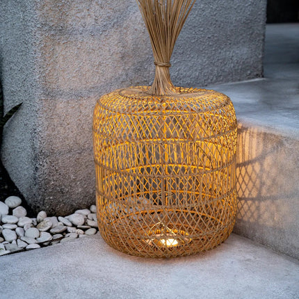 De staande lamp Dumpling - hanglamp - naturel - L