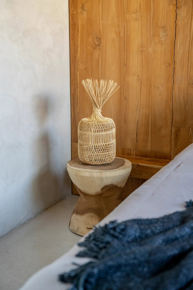 De staande lamp Dumpling - Hanglamp - Naturel - S