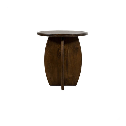 Bijzettafel Ø50, H55, mango walnoot