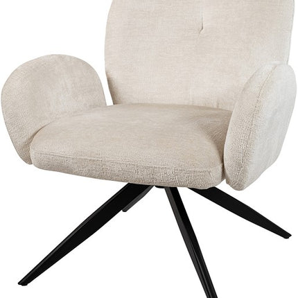 Bobby draaifauteuil 360 - Perfecte Harmonie - Ivoor 02