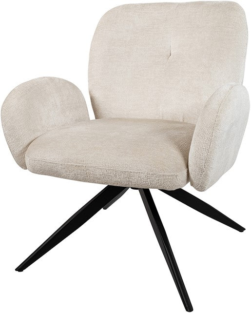 Bobby draaifauteuil 360 - Perfecte Harmonie - Ivoor 02