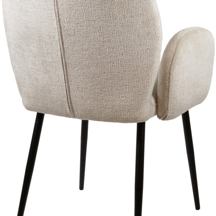 Bobby eetkamerstoel - zonder armleuningen - Perfect Harmony - Ivoor 02 (set van 2)