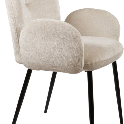 Bobby eetkamerstoel - zonder armleuningen - Perfect Harmony - Ivoor 02 (set van 2)