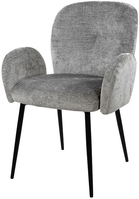 Bobby eetkamerstoel - zonder armleuning - Perfect Harmony - lichtgrijs 85 (set van 2)