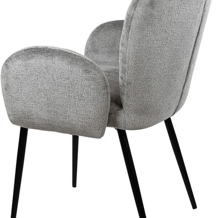 Bobby eetkamerstoel - zonder armleuning - Perfect Harmony - lichtgrijs 85 (set van 2)