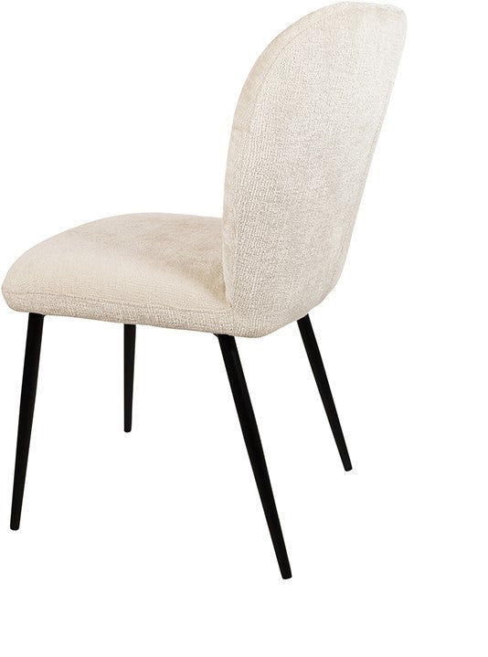 Bobby eetkamerstoel - met armleuningen - Perfect Harmony - Ivoor 02 (set van 2)