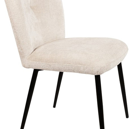 Bobby eetkamerstoel - met armleuningen - Perfect Harmony - Ivoor 02 (set van 2)